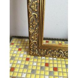 Schilderijlijst, hout, goud, vintage