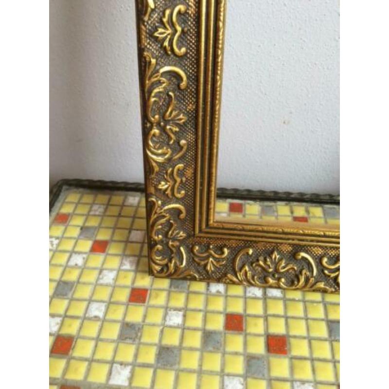Schilderijlijst, hout, goud, vintage