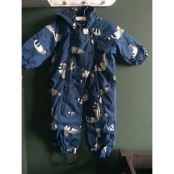 Tiny Cottons Sneeuwpak Blauw Duiven Maat 86 NIEUW