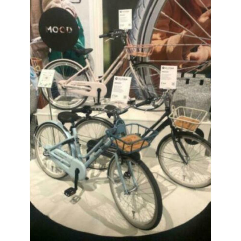 Alpina Mood kinderfiets Blue Grow, Black Matt meisjesfiets