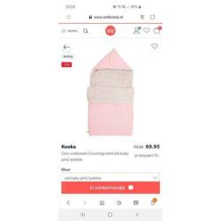 Koeka voetenzak Oslo Teddy roze