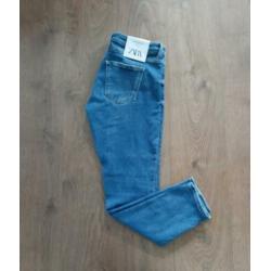 ZARA Jeans Premium 80' Skinny Bering Bleu mt 40 nieuw