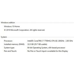 BTO Gaming/Editing Laptop DDR4 32GB RAM 15 Inch