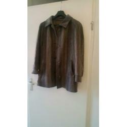 Zoeppritz lama alpaca harige mohair en wollen jas maat 40