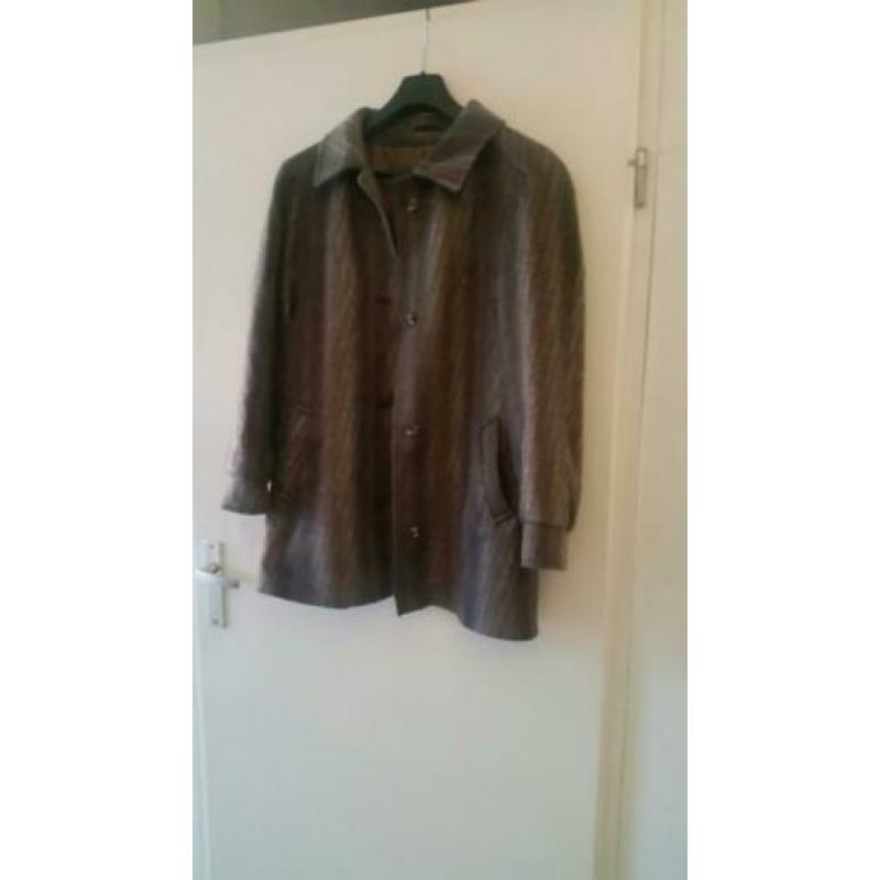 Zoeppritz lama alpaca harige mohair en wollen jas maat 40