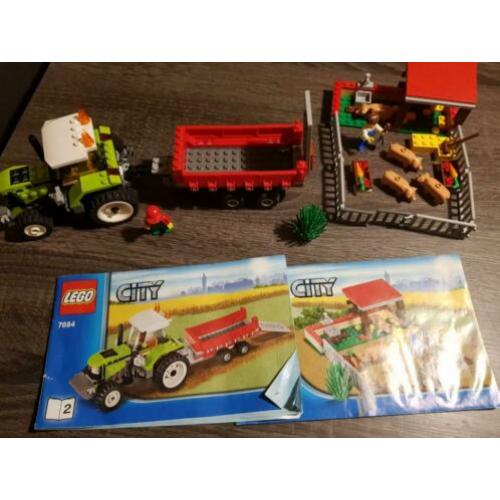 Lego city 7684 tractor en varkensboerderij