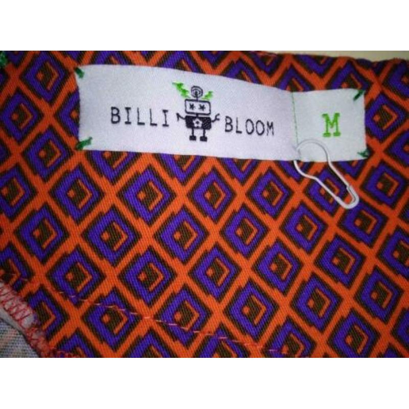Mooi oranje katoenen retroprint rokje M Billy Bloom nieuw