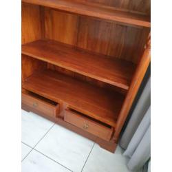 Antieke Boeken Kast met 2 Laatjes