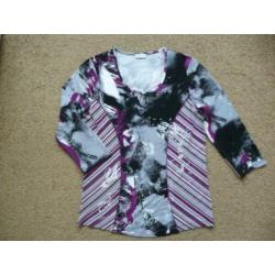 Bonita top / shirt met 3/4 mouw mt S (nog nieuw)