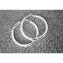 Nwe mooie oorringen-5cm/5mm-925 zilver-creolen