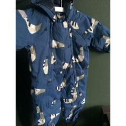 Tiny Cottons Sneeuwpak Blauw Duiven Maat 86 NIEUW