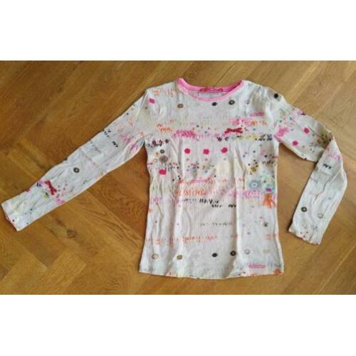 Muy Malo - witte longsleeve met figuurtjes - maat 152