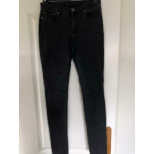 Samsoe skinny jeans W28 / L34 zwart/donkergrijs stretch