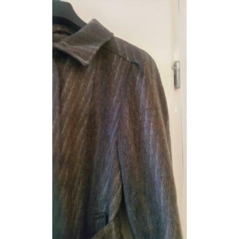 Zoeppritz lama alpaca harige mohair en wollen jas maat 40