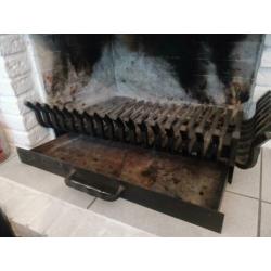 Open haard, opvang lade en sier-spatscherm