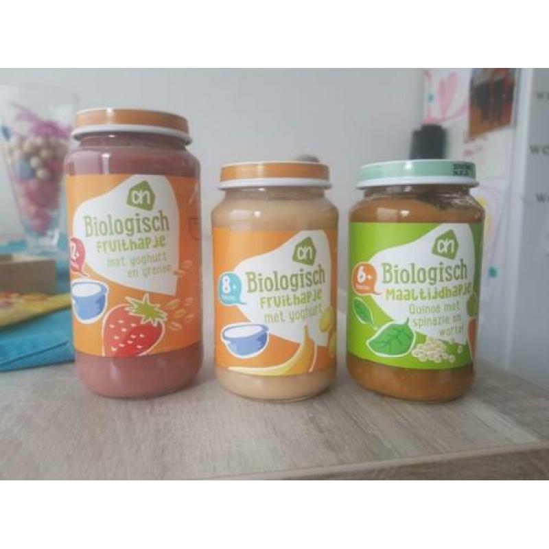 Gratis 3 potjes Biologisch Maaltijdhapje / Fruithapje
