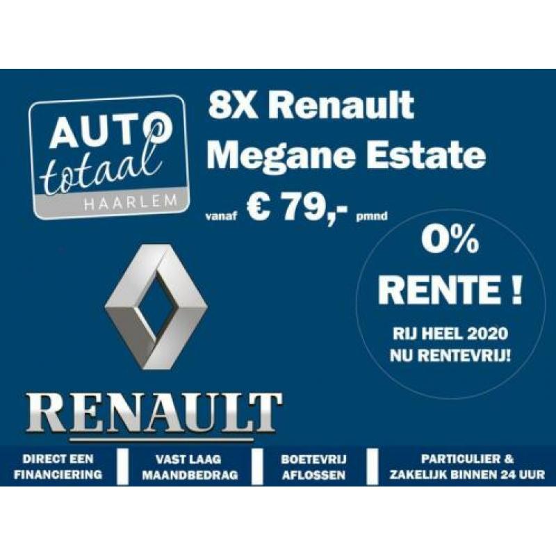 Renault Mégane Estate 1.5 dCi Bosé -Nu va € 79,- per maand-