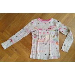Muy Malo - witte longsleeve met figuurtjes - maat 152
