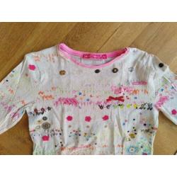Muy Malo - witte longsleeve met figuurtjes - maat 152