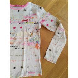 Muy Malo - witte longsleeve met figuurtjes - maat 152