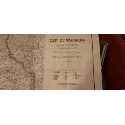 Originele landkaart uit de 2e wereldoorlog 01-07-1943