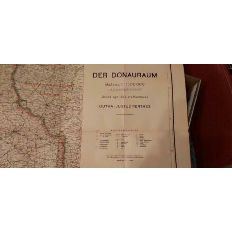 Originele landkaart uit de 2e wereldoorlog 01-07-1943