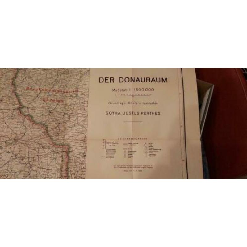 Originele landkaart uit de 2e wereldoorlog 01-07-1943