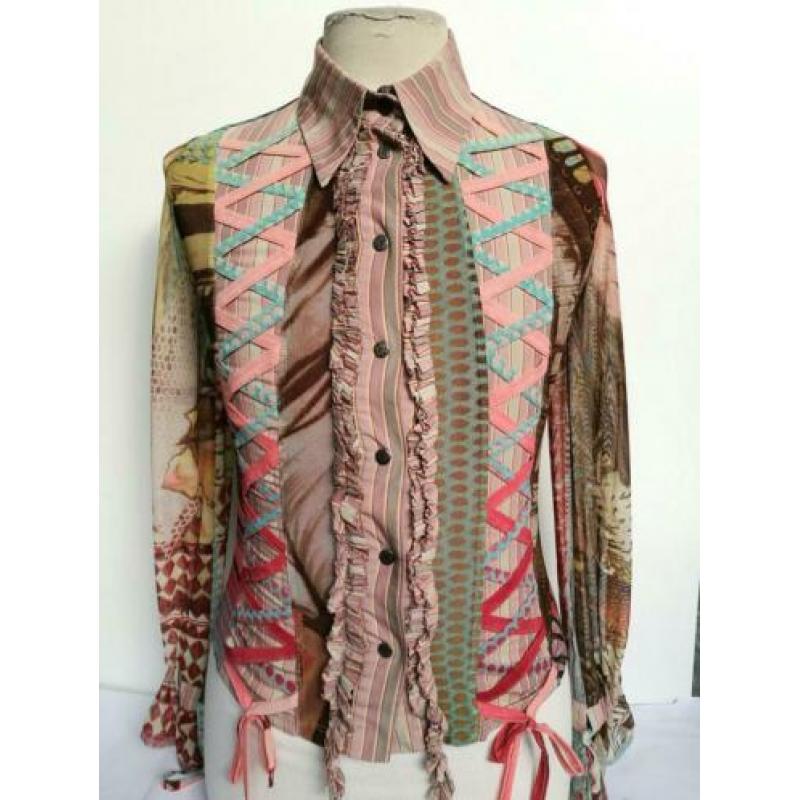 Save the Queen luchtige print blouse S 36 Multi-Color