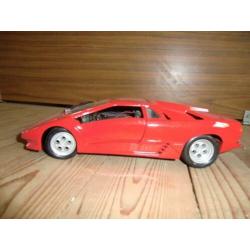 Rode Lamborghini Diablo modelauto