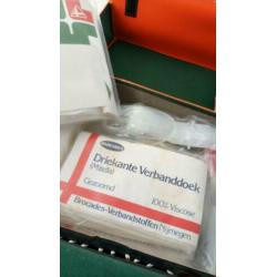 Professionele retro seventies oranje EHBO tas