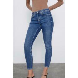 ZARA Jeans Premium 80' Skinny Bering Bleu mt 40 nieuw