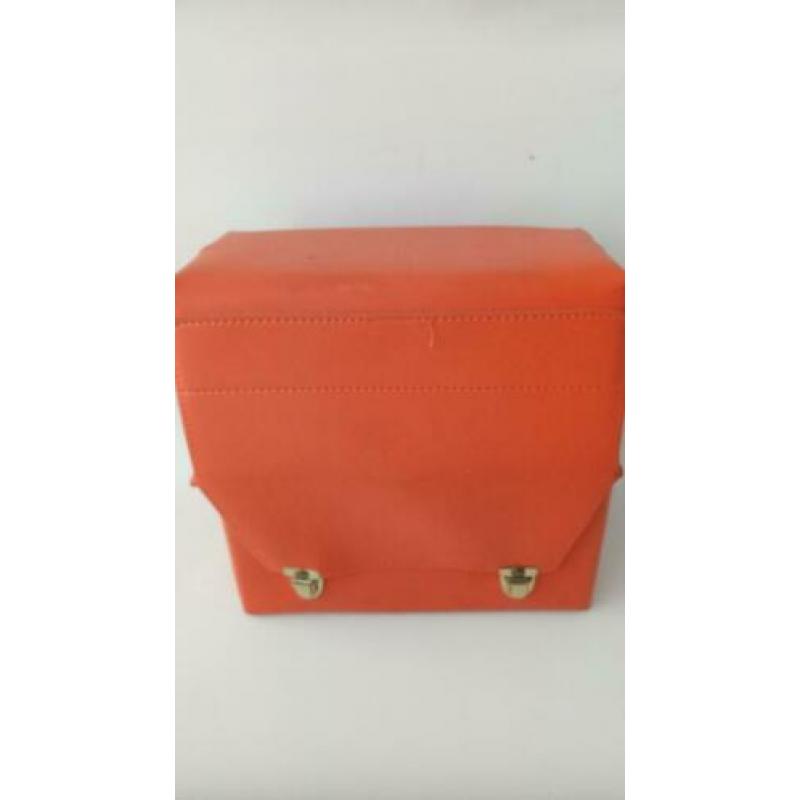 Professionele retro seventies oranje EHBO tas