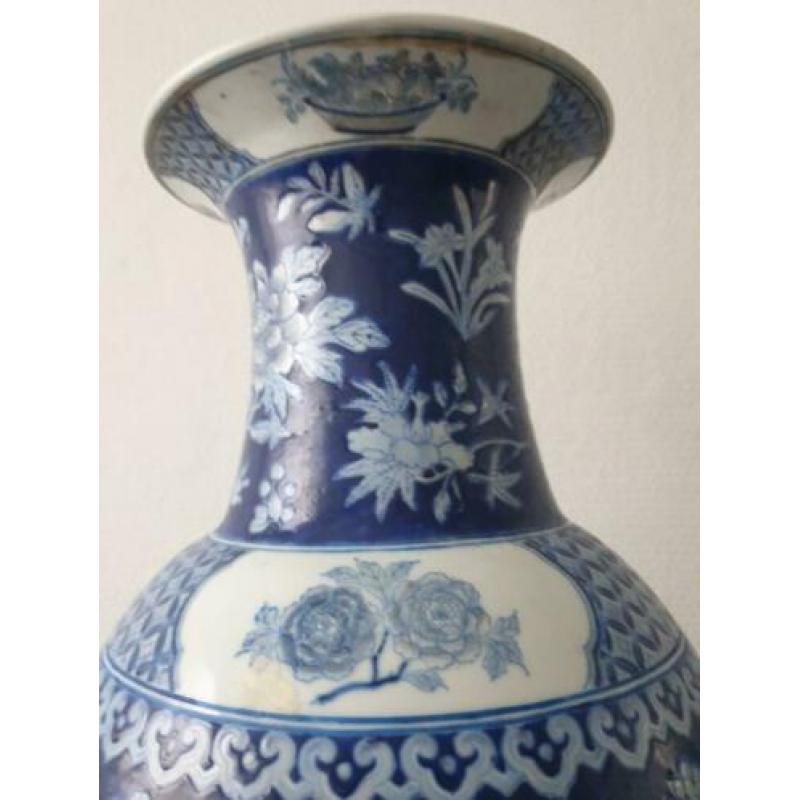 grote Chinese qing qianlong vaas 62 cm hoogte