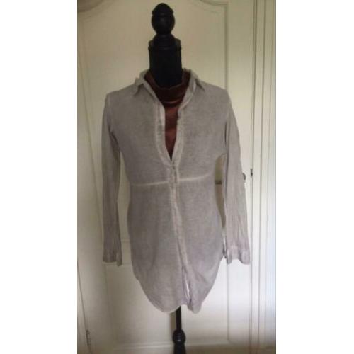 Leuke lange Follied Garbo blouse mt S