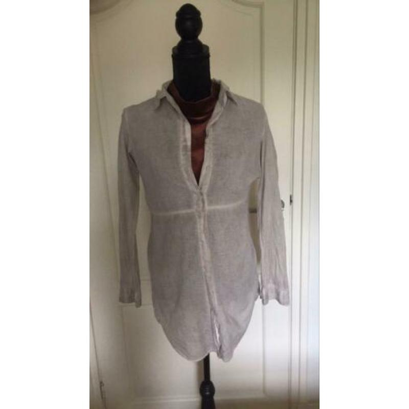 Leuke lange Follied Garbo blouse mt S