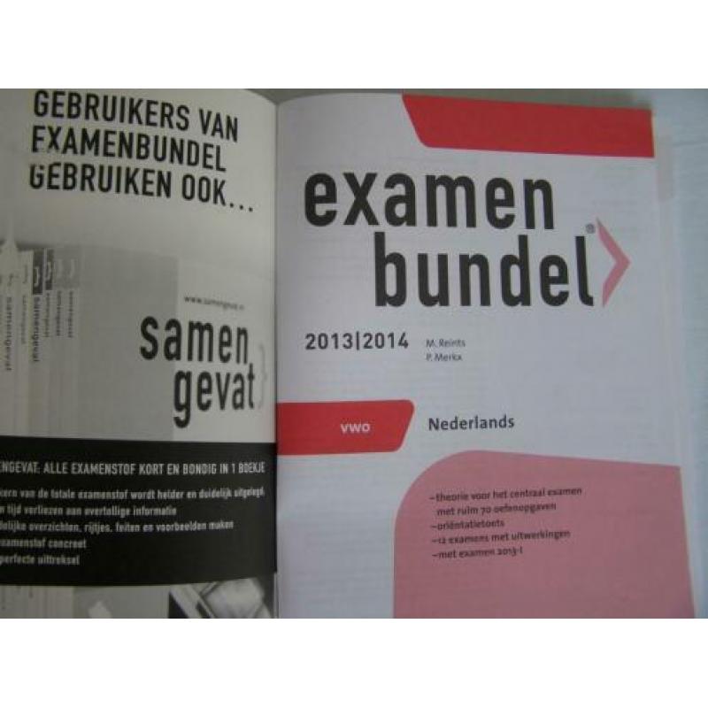 VWO - examenbundel - Nederlands 2013 / 2014 - nieuw