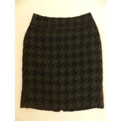 H&M rok - pied de poule patroon - mt.38