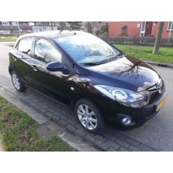 Mazda 2 1.3 TS 5DRS 2011 Bruin, lederen stoelen