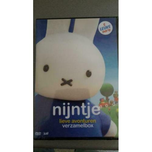 Dvd-box Nijntje 5 dvd's, nieuw in plastic
