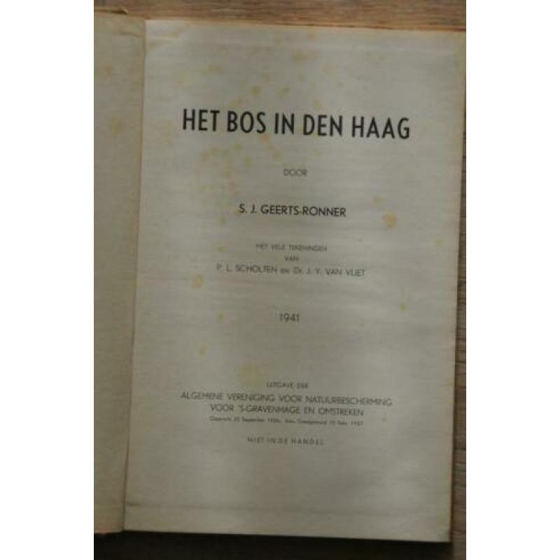 Het Bos in Den Haag : Natuurbescherming s'-Gravenhage 1941