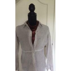 Leuke lange Follied Garbo blouse mt S