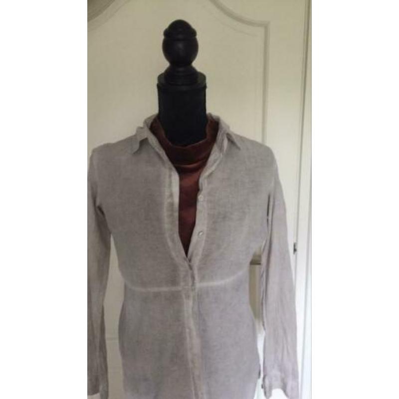 Leuke lange Follied Garbo blouse mt S