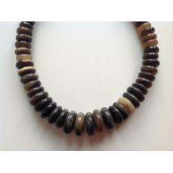 Ketting buffelhoorn hoorn Afrika tribal art design schijven