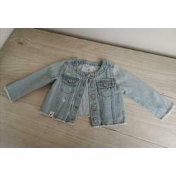 Zara BabyGirl jasje spijkerjas zomer blauw 9-12m 80 ZGAN