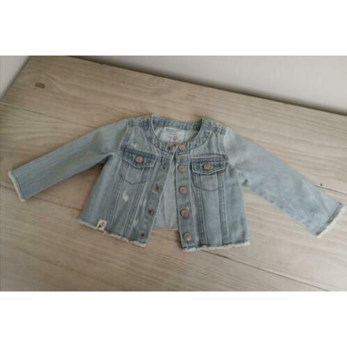 Zara BabyGirl jasje spijkerjas zomer blauw 9-12m 80 ZGAN