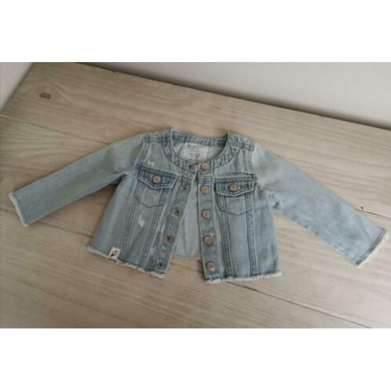 Zara BabyGirl jasje spijkerjas zomer blauw 9-12m 80 ZGAN