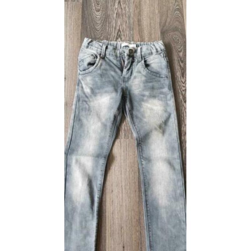 Grijze Name-it spijkerbroek skinny, maat 134 zgan
