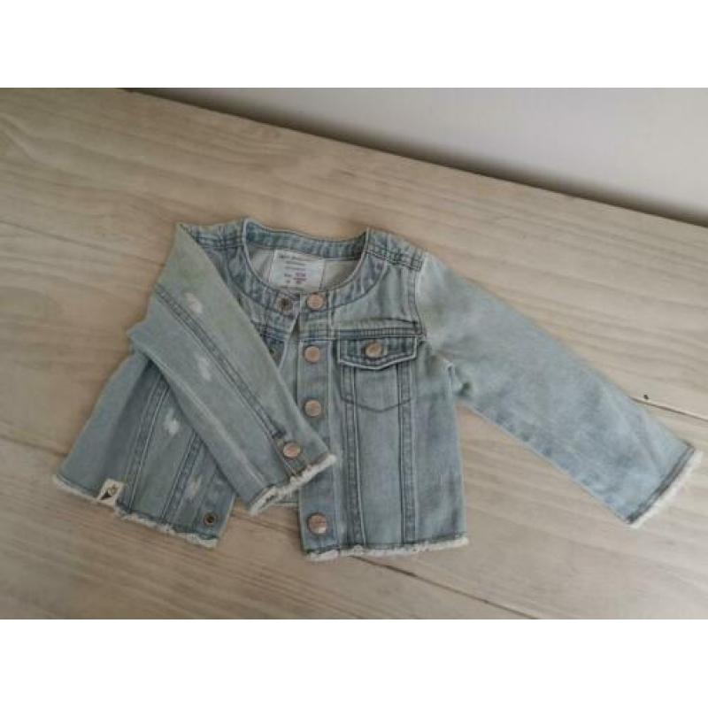 Zara BabyGirl jasje spijkerjas zomer blauw 9-12m 80 ZGAN