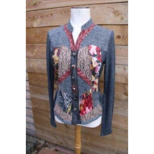 Blouse/ vest grijs Just White mt 36