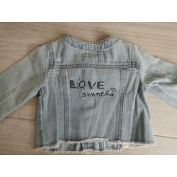 Zara BabyGirl jasje spijkerjas zomer blauw 9-12m 80 ZGAN